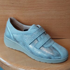 Calzatura donna zeppa, con velcro - Grunland